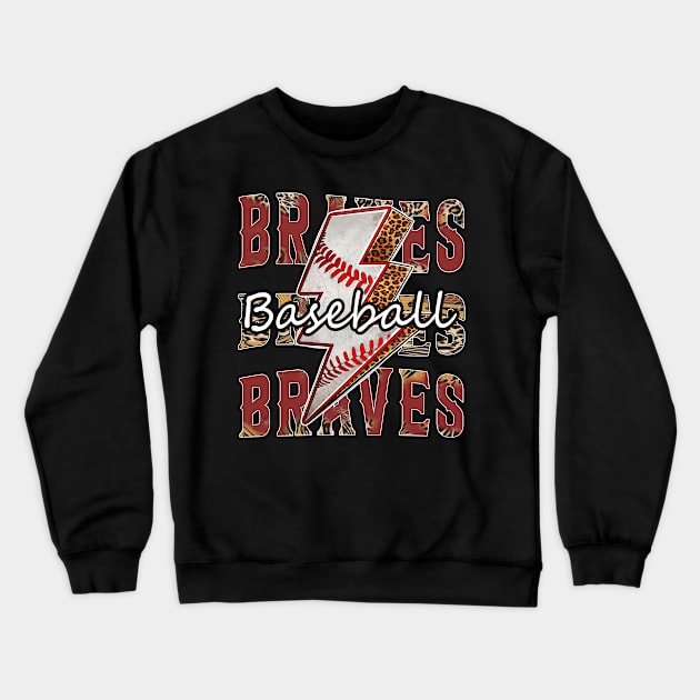 Graphic Baseball Braves Proud Name Team Vintage Crewneck Sweatshirt by WholesomeFood